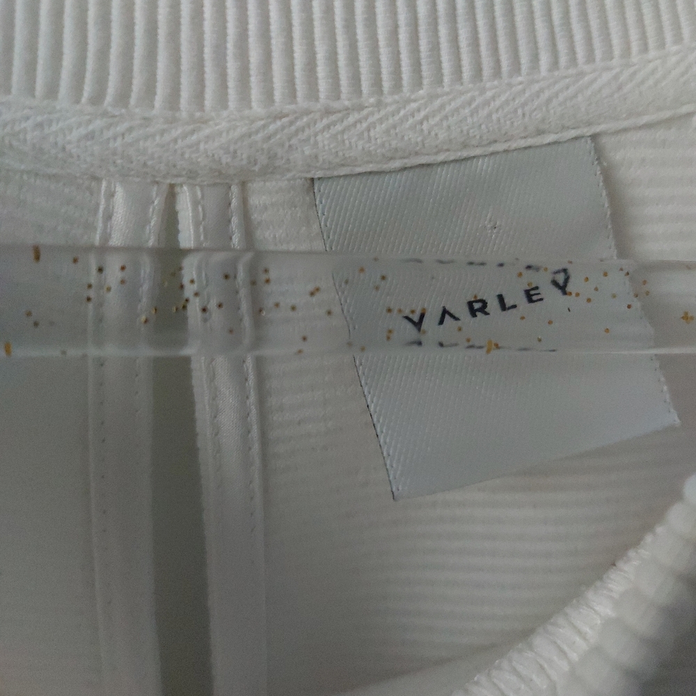 Varley White Ribbed Sweatshirt - Picture 2 of 3